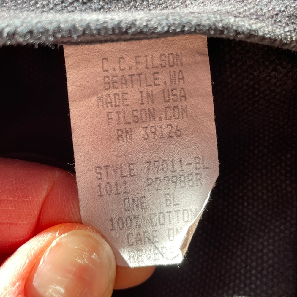 Filson Navy Tote - Red Label: RARE! - Picture 4 of 6